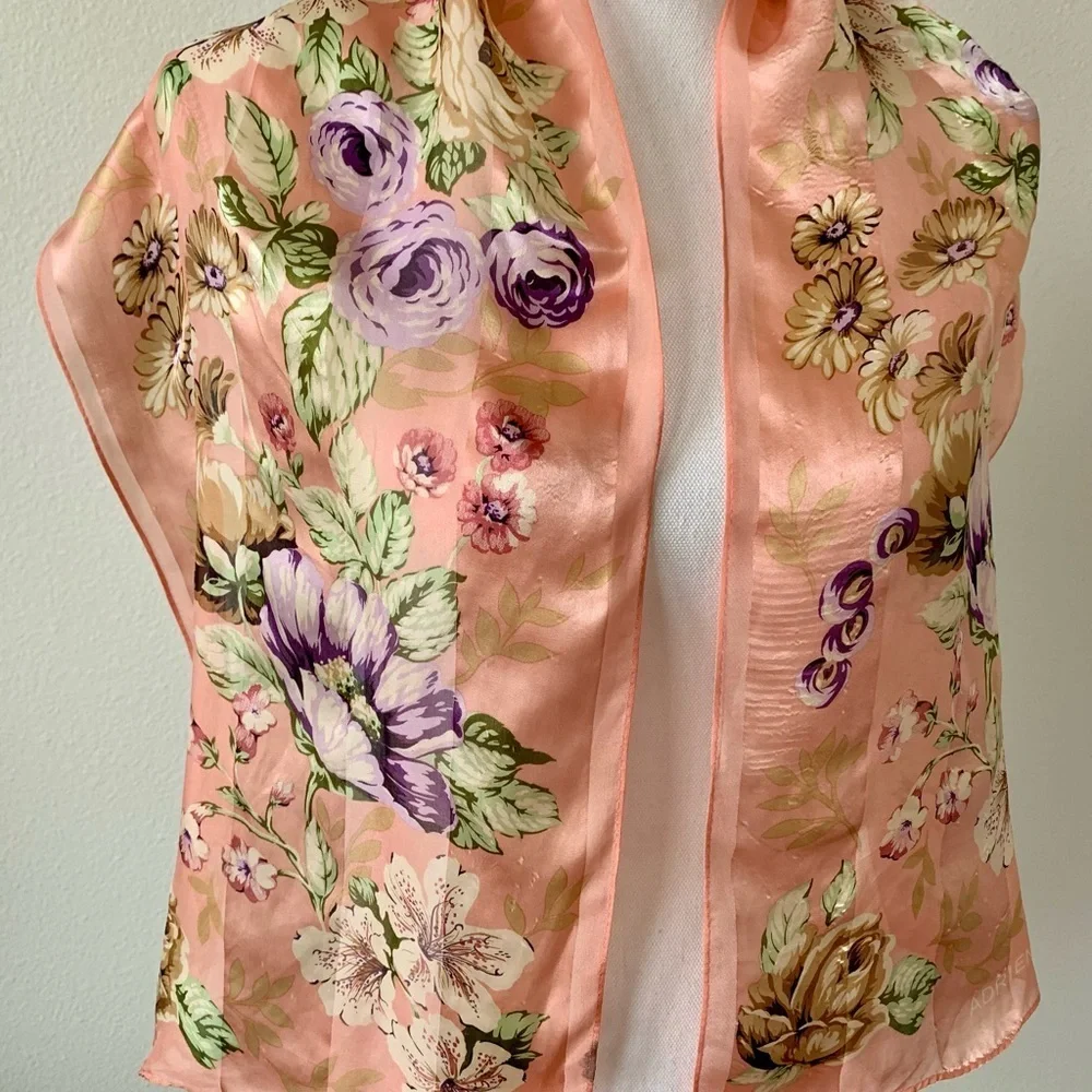 Silk Adrienne Vittadini Scarf 12/52”